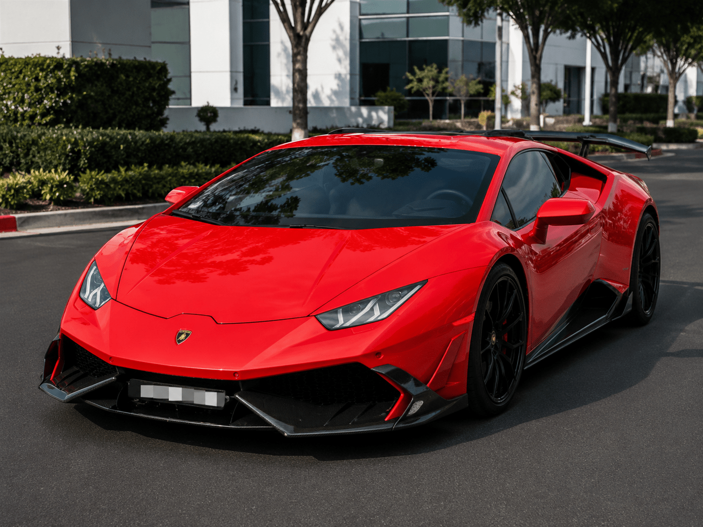 Lamborghini Huracan MSY Style Carbon Fiber Front Splitter - Exotics Carbon Design