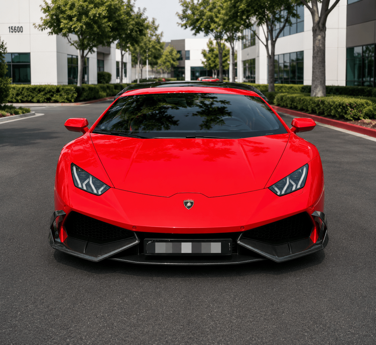 Lamborghini Huracan MSY Style Carbon Fiber Front Splitter - Exotics Carbon Design