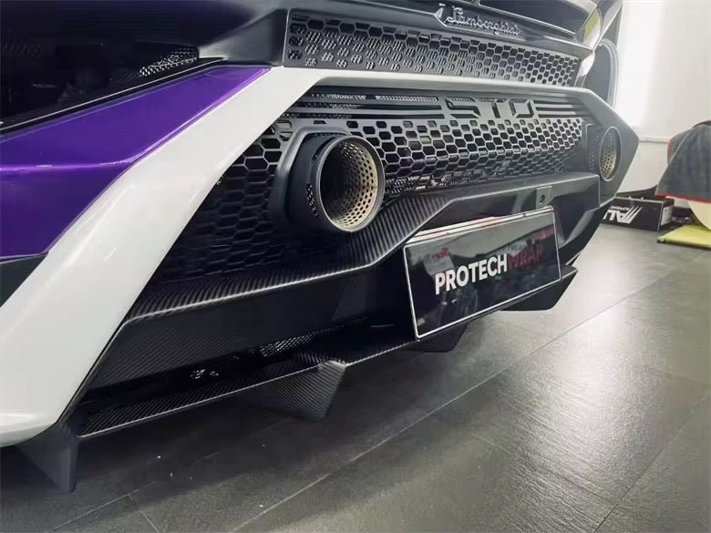 Lamborghini Huracan STO Dry Carbon Fiber Rear Diffuser - Exotics Carbon Design