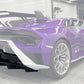 Lamborghini Huracan STO Dry Carbon Fiber Rear Diffuser - Exotics Carbon Design