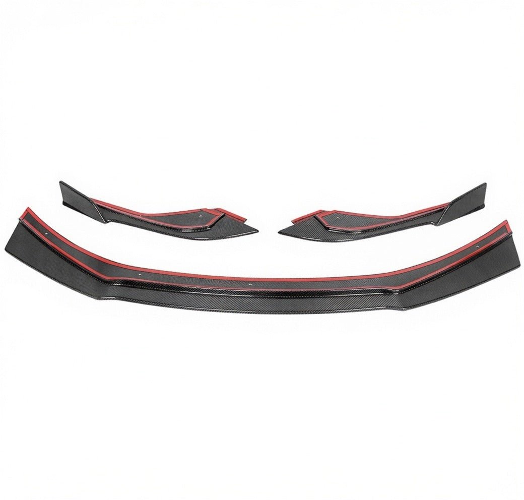 Lamborghini Huracán STO V-Style Carbon Fiber Front Lip - Exotics Carbon Design