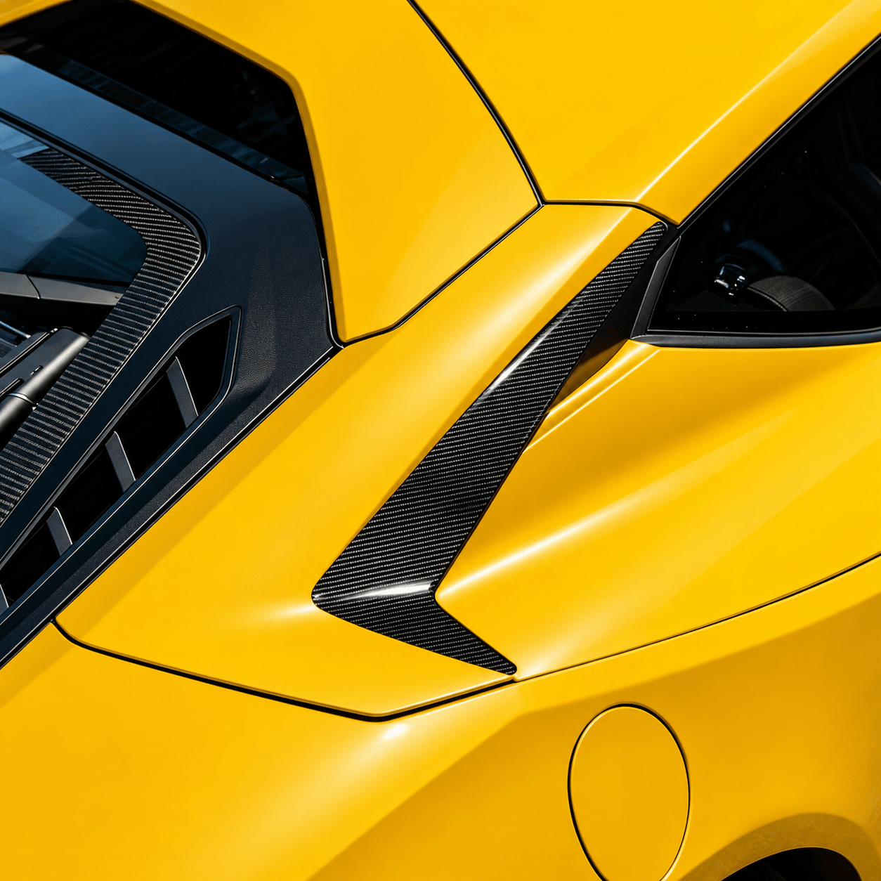 Lamborghini Huracán Tecnica Carbon Fiber Side Scoops - Exotics Carbon Design