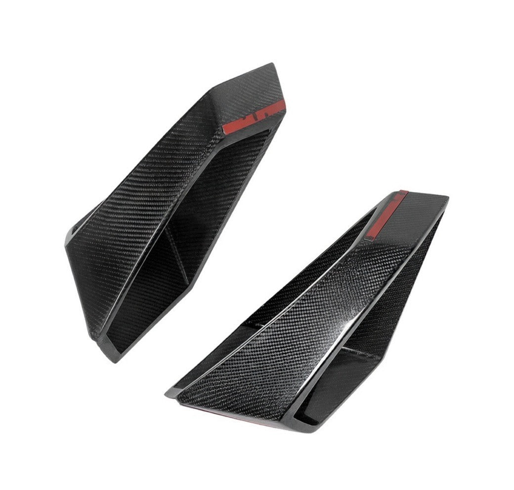Lamborghini Huracán V-Style Carbon Fiber Aero Air Intake Bezels - Exotics Carbon Design