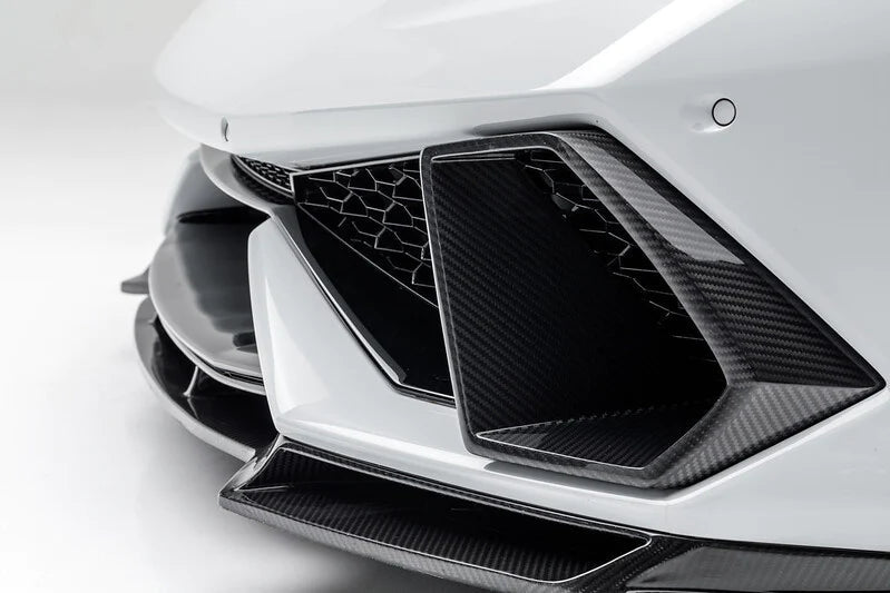 Lamborghini Huracán V-Style Carbon Fiber Aero Air Intake Bezels - Exotics Carbon Design