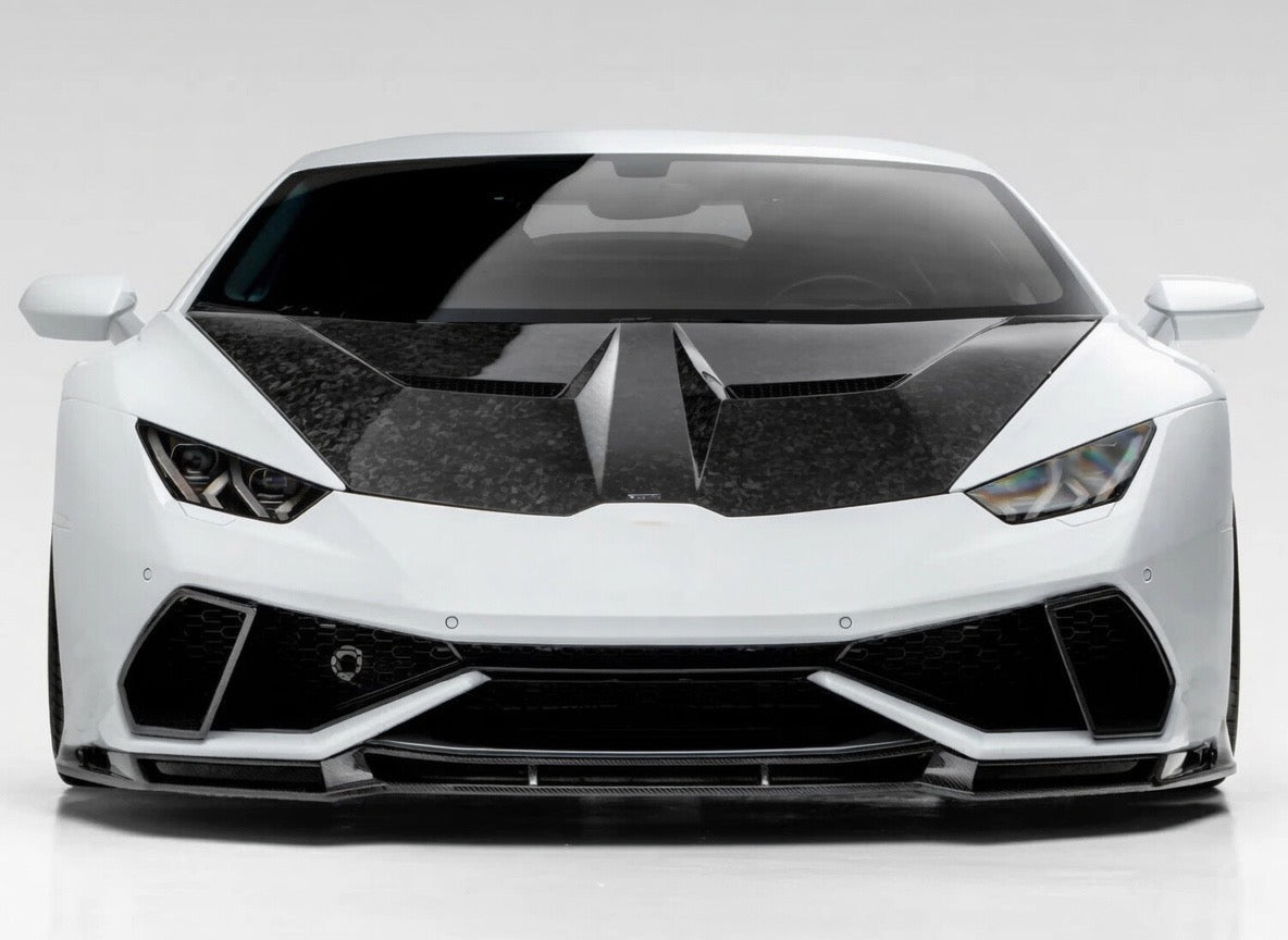 Lamborghini Huracán V-Style Carbon Fiber Aero Air Intake Bezels - Exotics Carbon Design