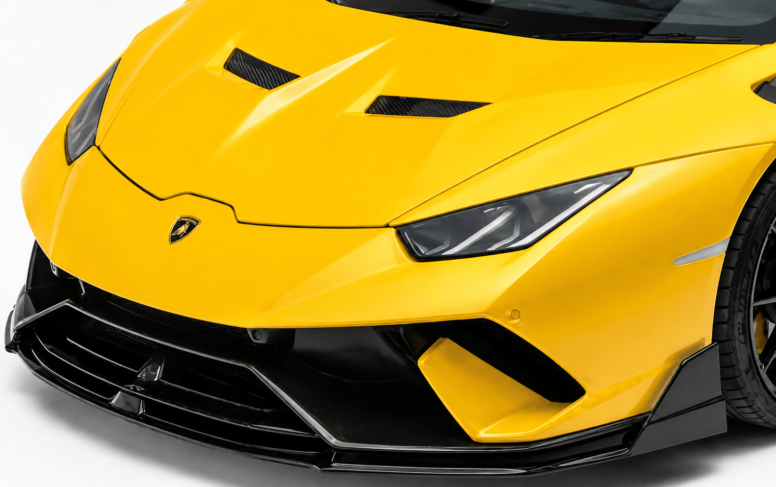Lamborghini Hurucan Performante - Carbon Fiber Front Lip - Exotics Carbon Design