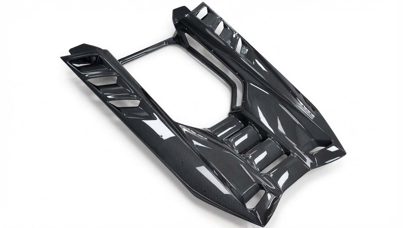 Lamborghini Revuelto Carbon Fiber Engine Cover - Exotics Carbon Design