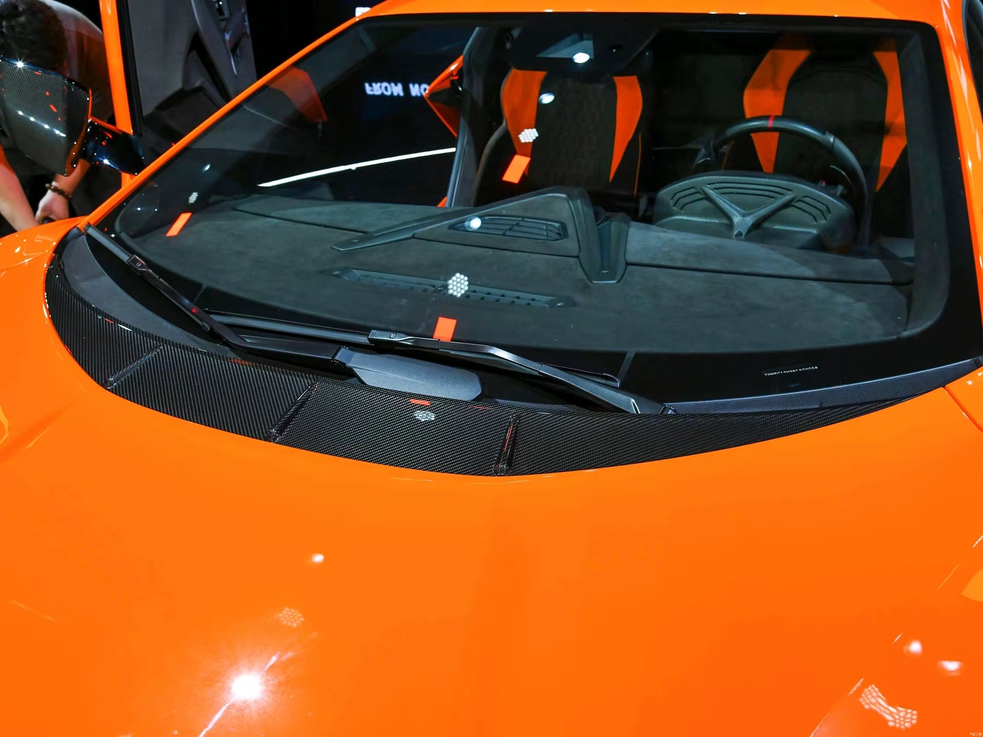 Lamborghini Revuelto Carbon Fiber Front Hood Trim - Exotics Carbon Design