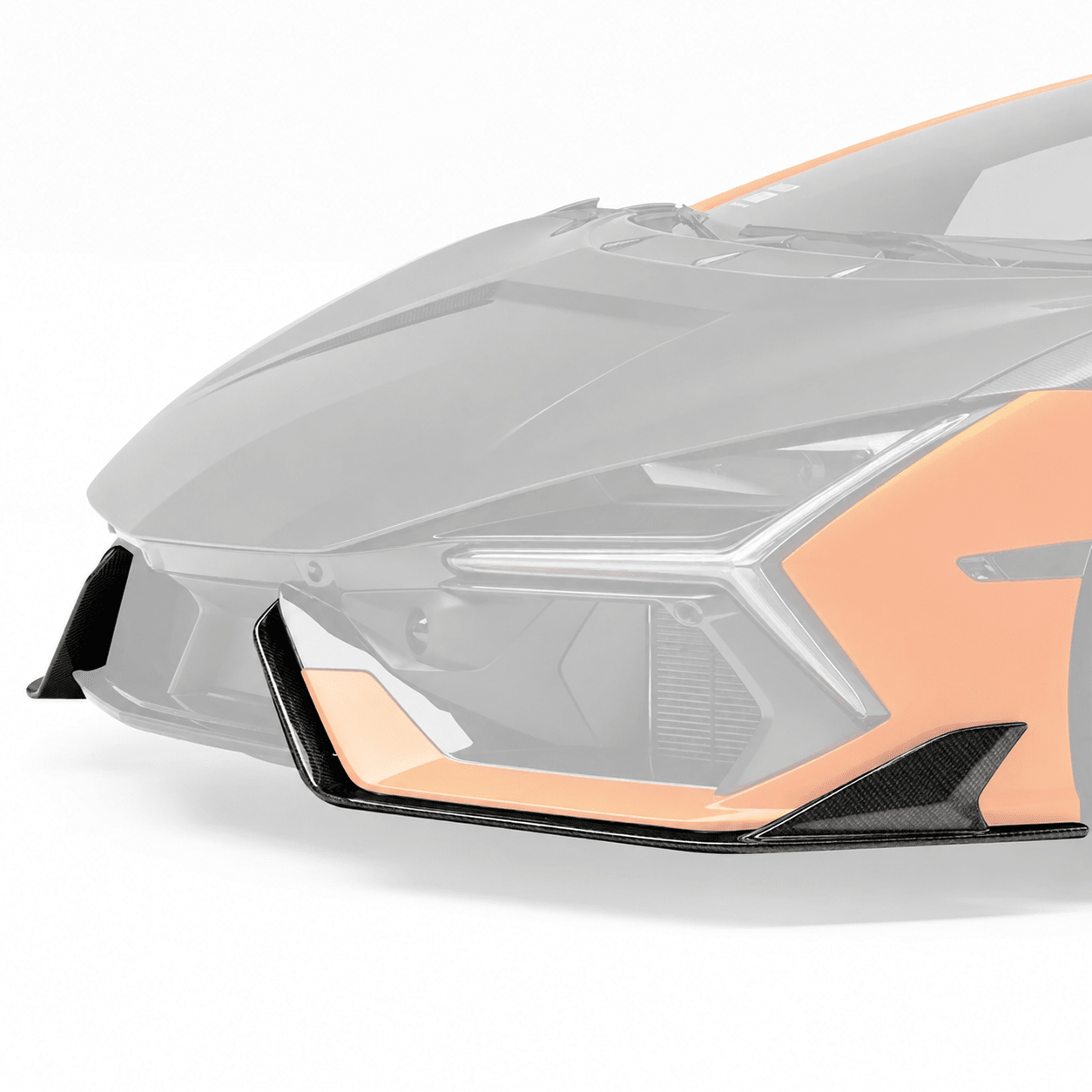 Lamborghini Revuelto Carbon Fiber Front Splitters - Exotics Carbon Design