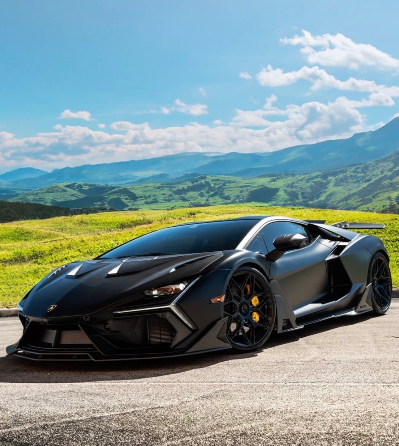 Lamborghini Revuelto Carbon Fiber Side Skirts - Exotics Carbon Design