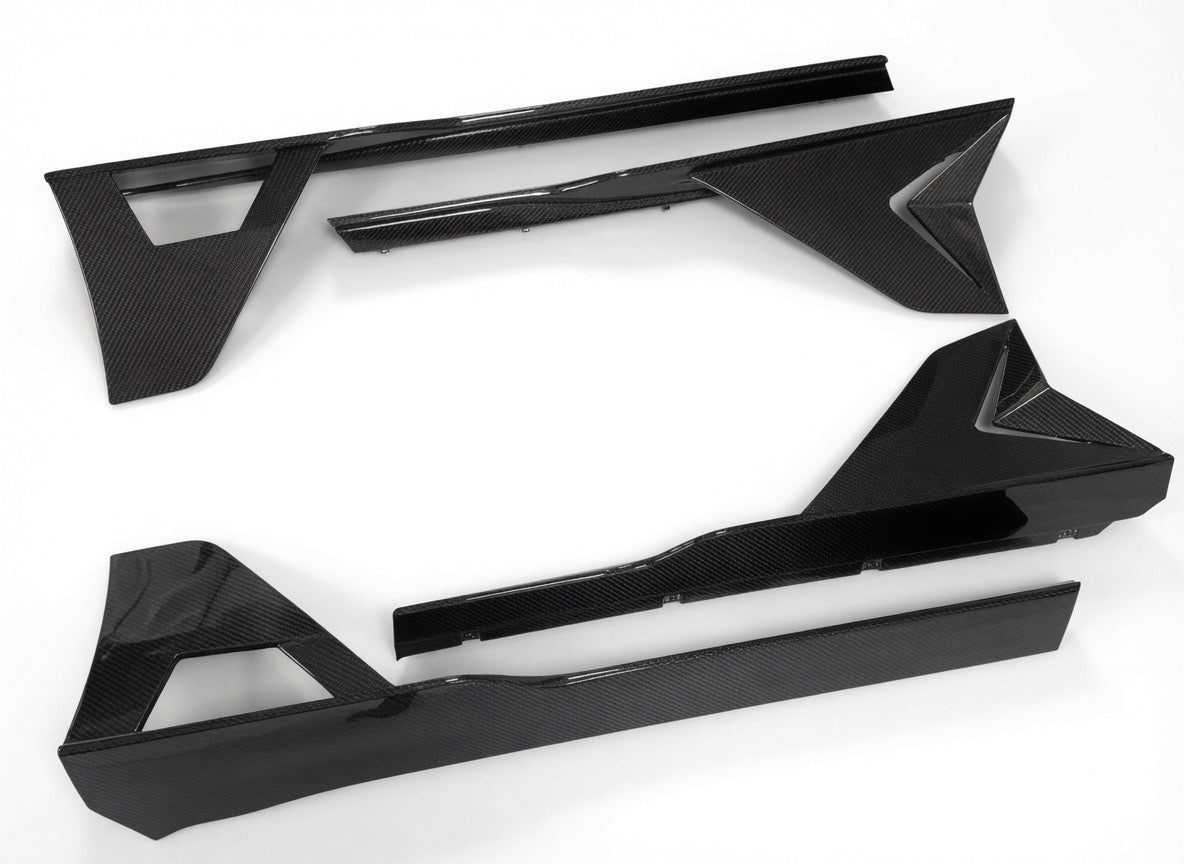 Lamborghini Revuelto Carbon Fiber Side Skirts - Exotics Carbon Design