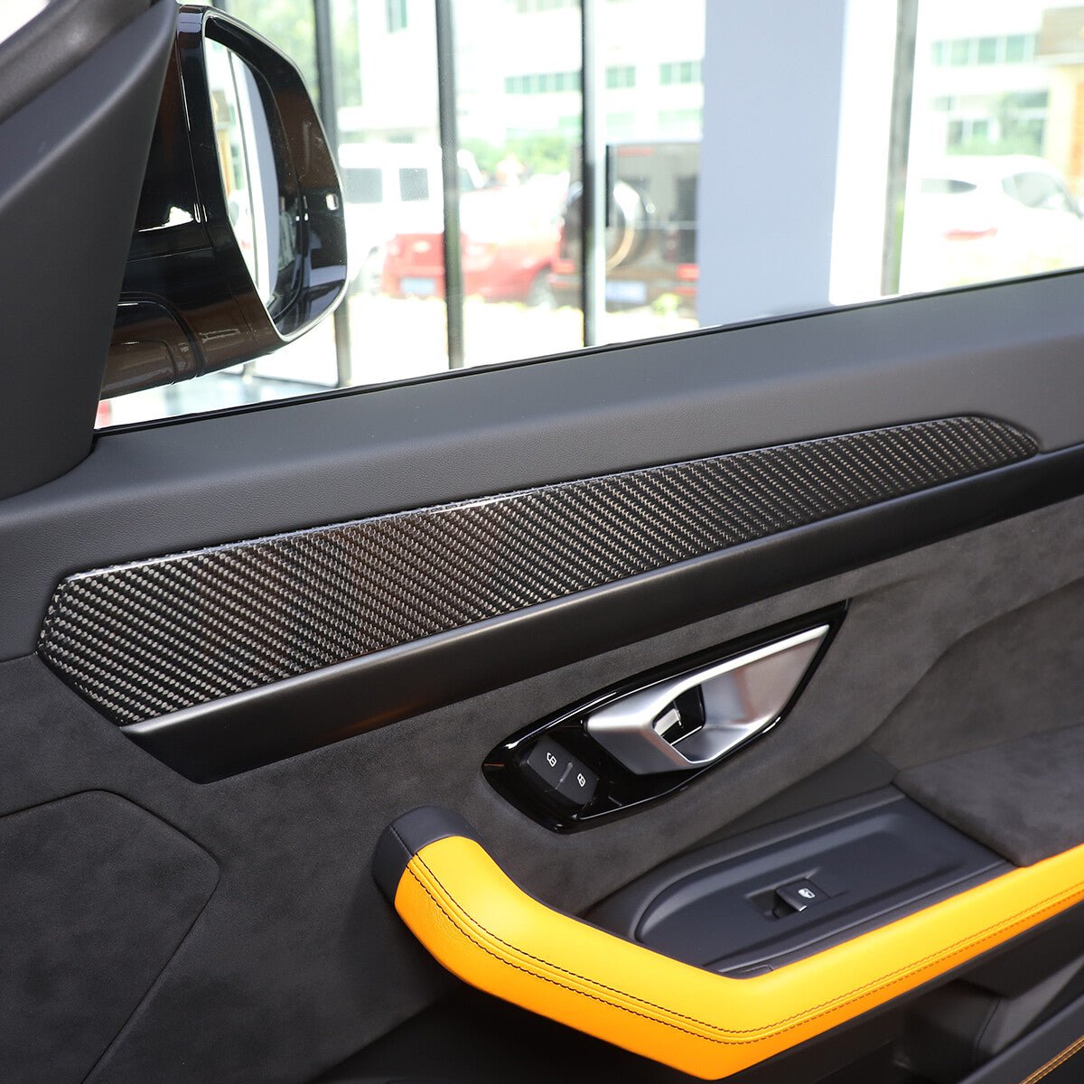Lamborghini Urus Carbon Fiber 4-Piece Interior Door Panel Trim Set - Exotics Carbon Design