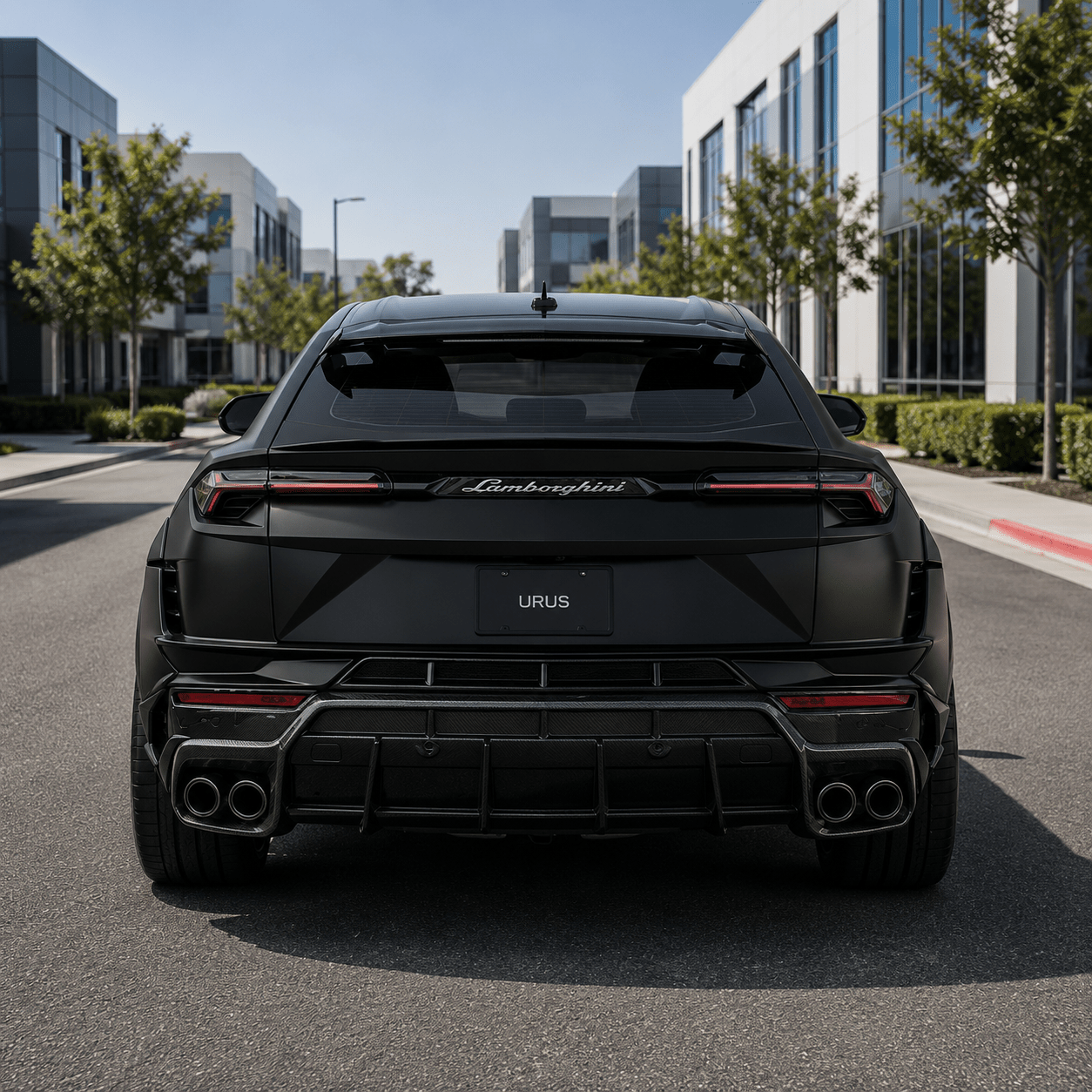 Lamborghini Urus - Carbon Fiber Rear Diffuser - Exotics Carbon Design