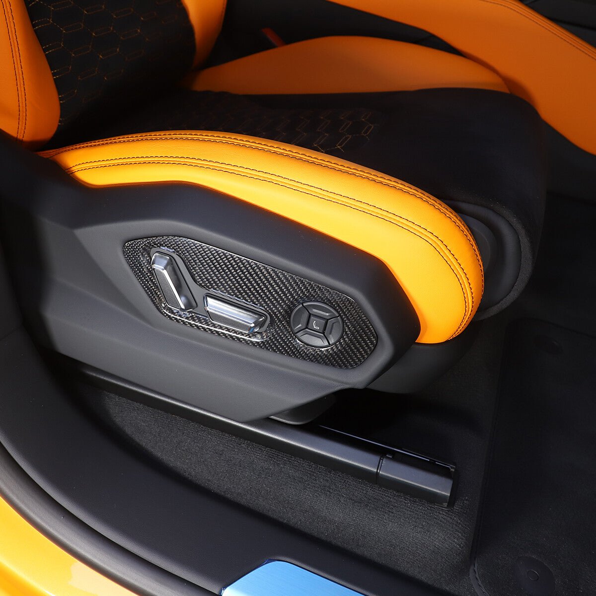 Lamborghini Urus Carbon Fiber Seat Adjustment Handle Trim - Exotics Carbon Design