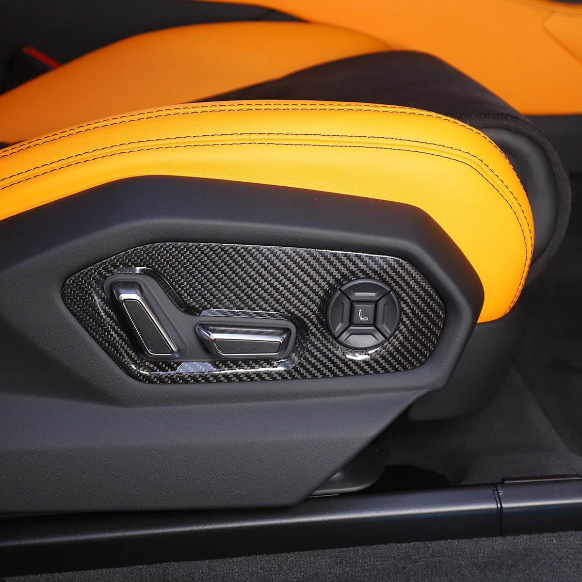 Lamborghini Urus Carbon Fiber Seat Adjustment Handle Trim - Exotics Carbon Design