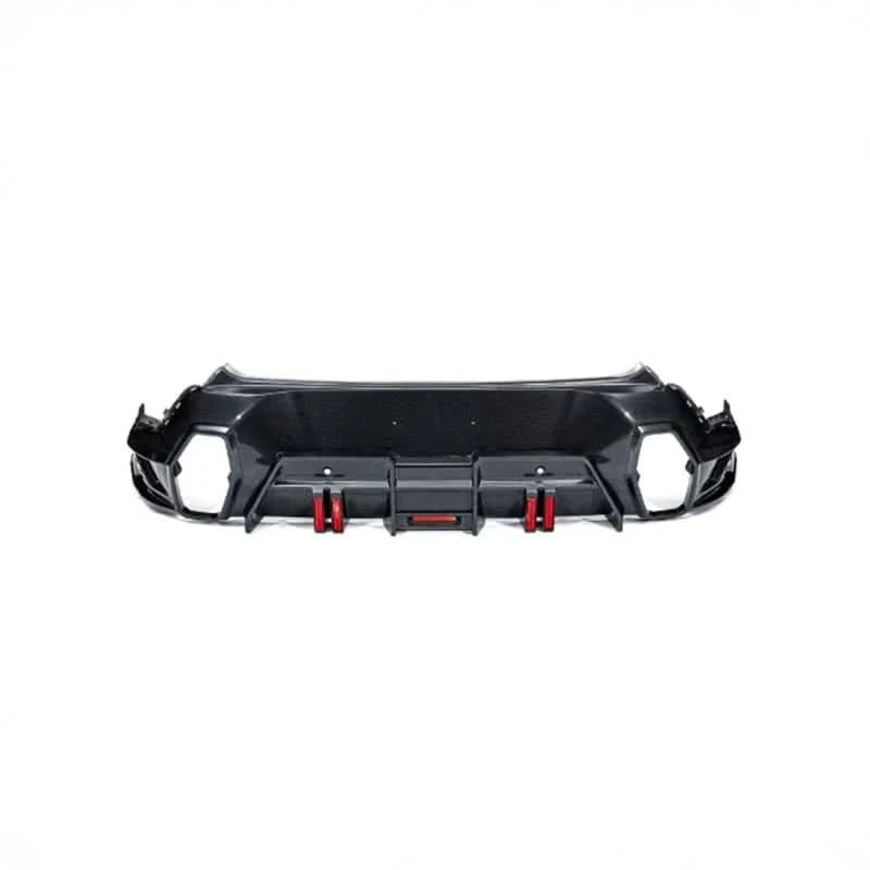 LD Style Carbon Fiber Rear Diffuser with LED Light – BMW XM G09 (2023+) - Exotics Carbon Design