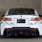 Lexus RC F (2014–2018) – Carbon Fiber Rear Bumper Canards - Exotics Carbon Design