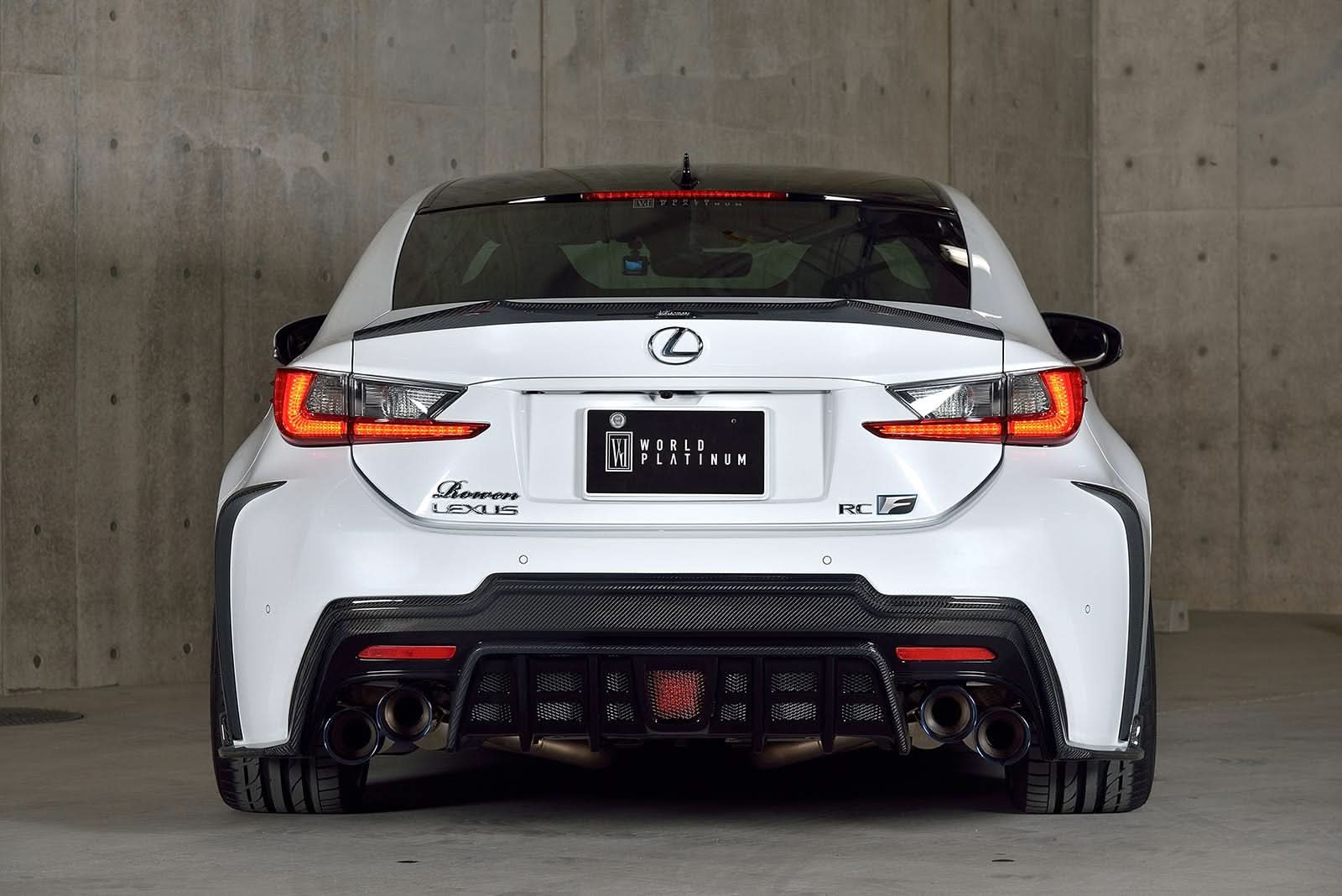 Lexus RC F (2014–2018) – Carbon Fiber Rear Bumper Canards - Exotics Carbon Design