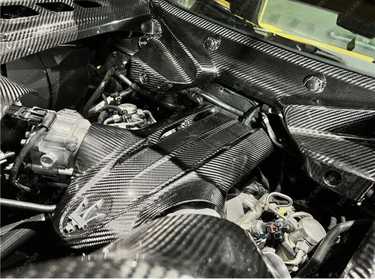 Maserati MC20 - Carbon Fiber Engine Bay Cover - Exotics Carbon Design