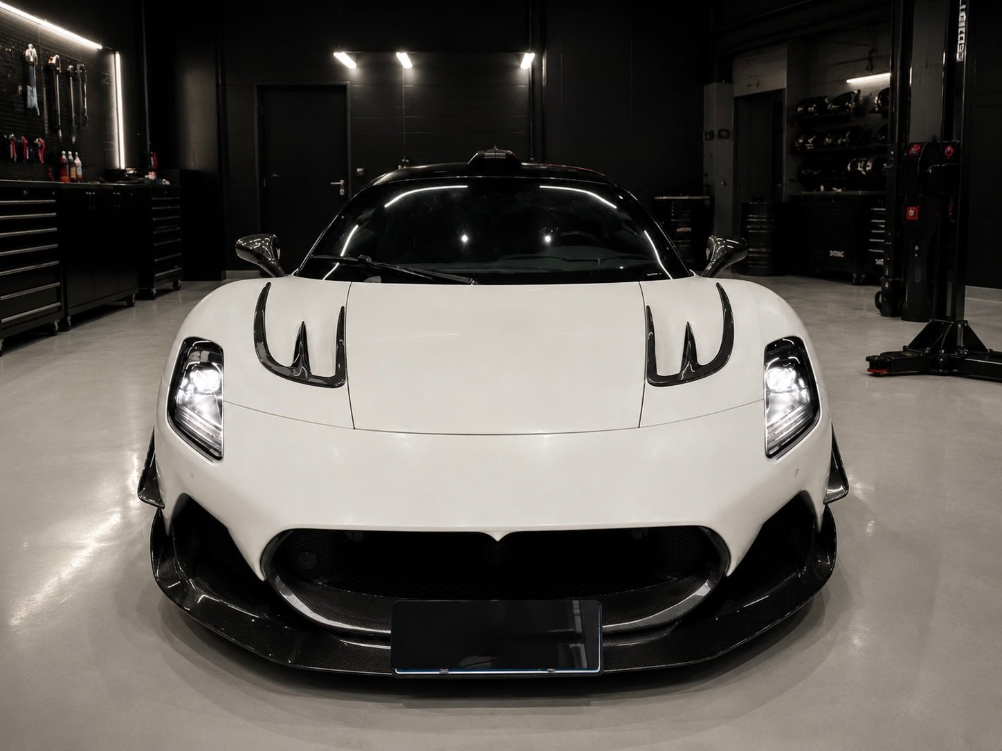 Maserati MC20 - Carbon Fiber Front Hood Vents Trim - Exotics Carbon Design