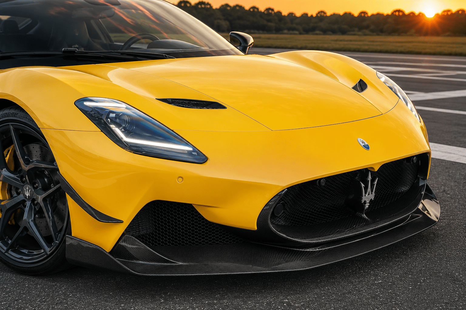 Maserati MC20 - MSY Style Carbon Fiber Front Diffuser - Exotics Carbon Design