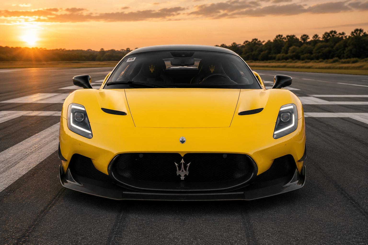 Maserati MC20 - MSY Style Carbon Fiber Front Diffuser - Exotics Carbon Design