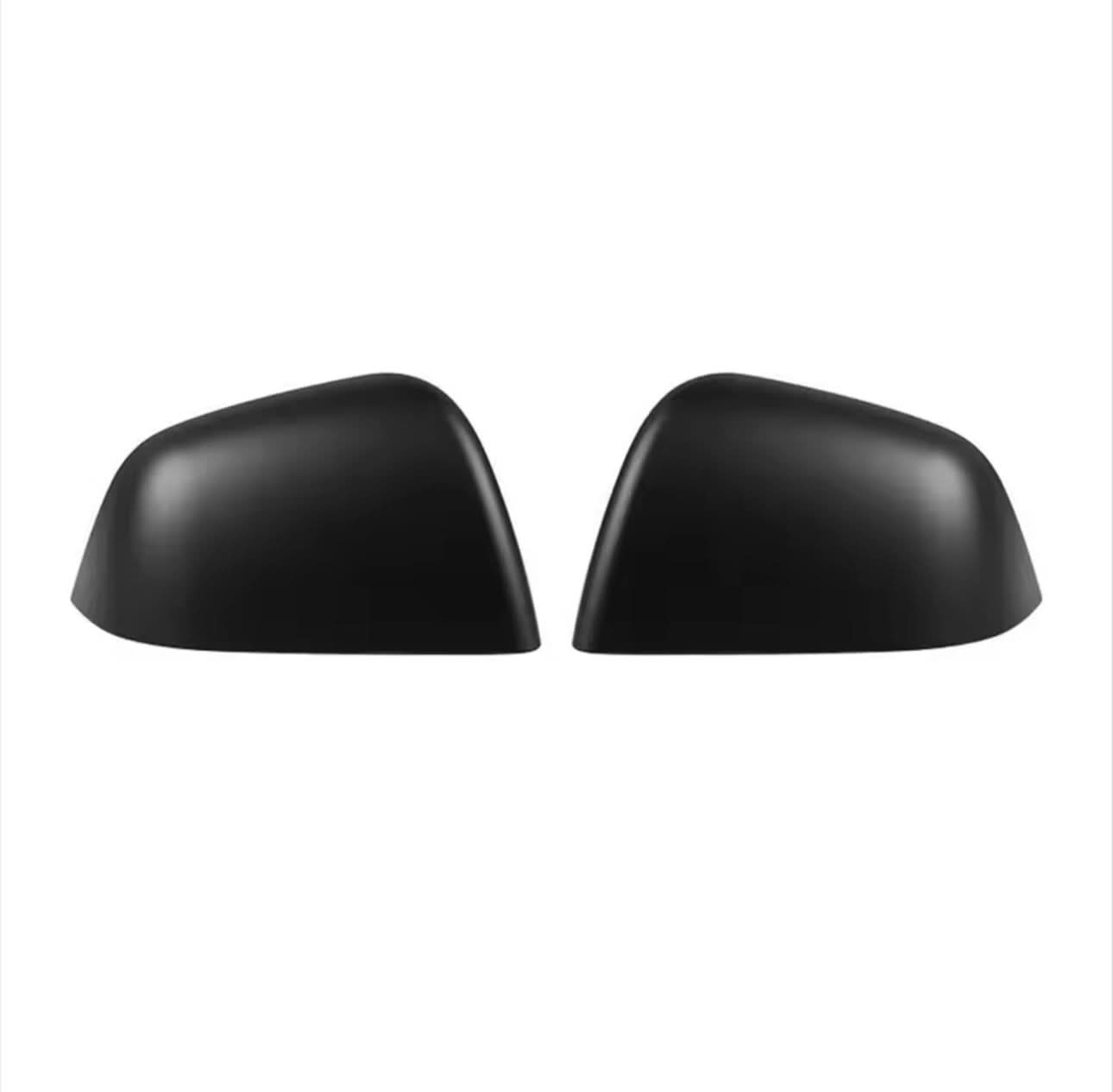 Matte Black Mirror Caps for Tesla Model 3 (2017–2023) - Exotics Carbon Design