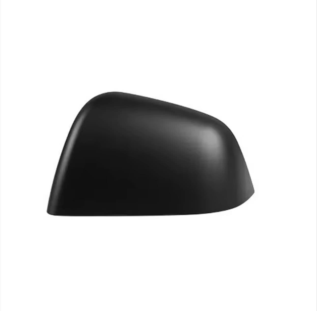 Matte Black Mirror Caps for Tesla Model 3 (2017–2023) - Exotics Carbon Design