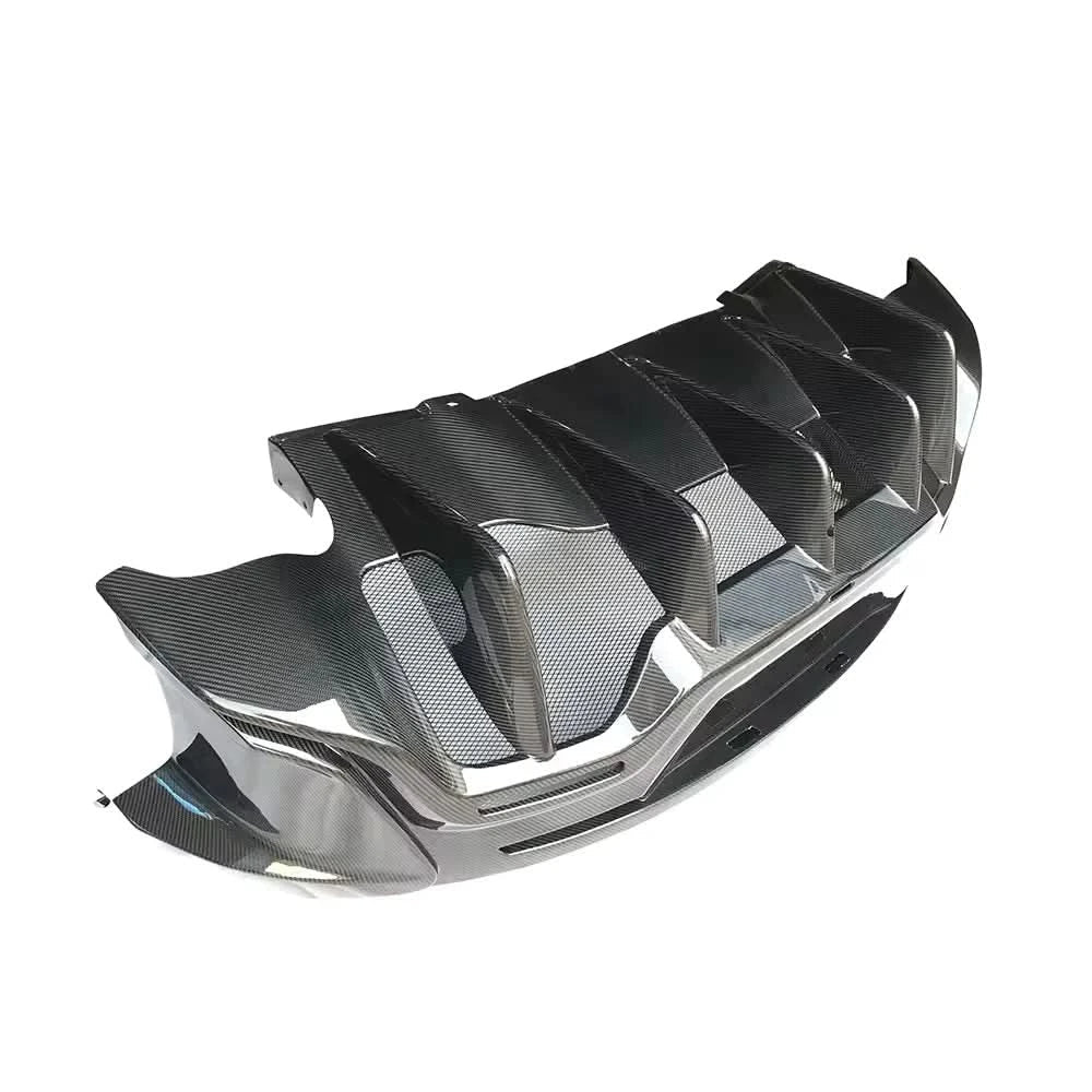 McLaren 540C / 570S / 570GT - Pre-Preg Carbon Fiber 600LT Style Rear Diffuser - Exotics Carbon Design