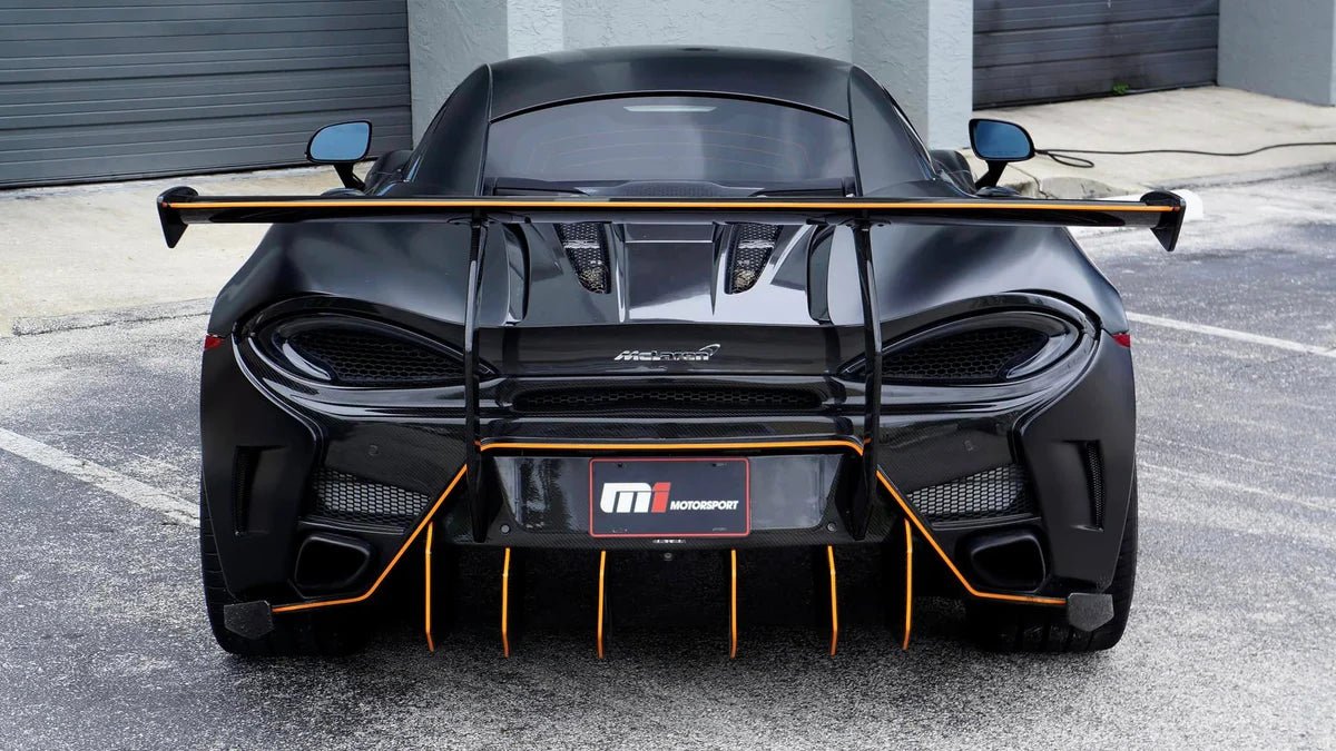 McLaren 540C / 570S GTR Style Carbon Fiber Rear Wing - Exotics Carbon Design