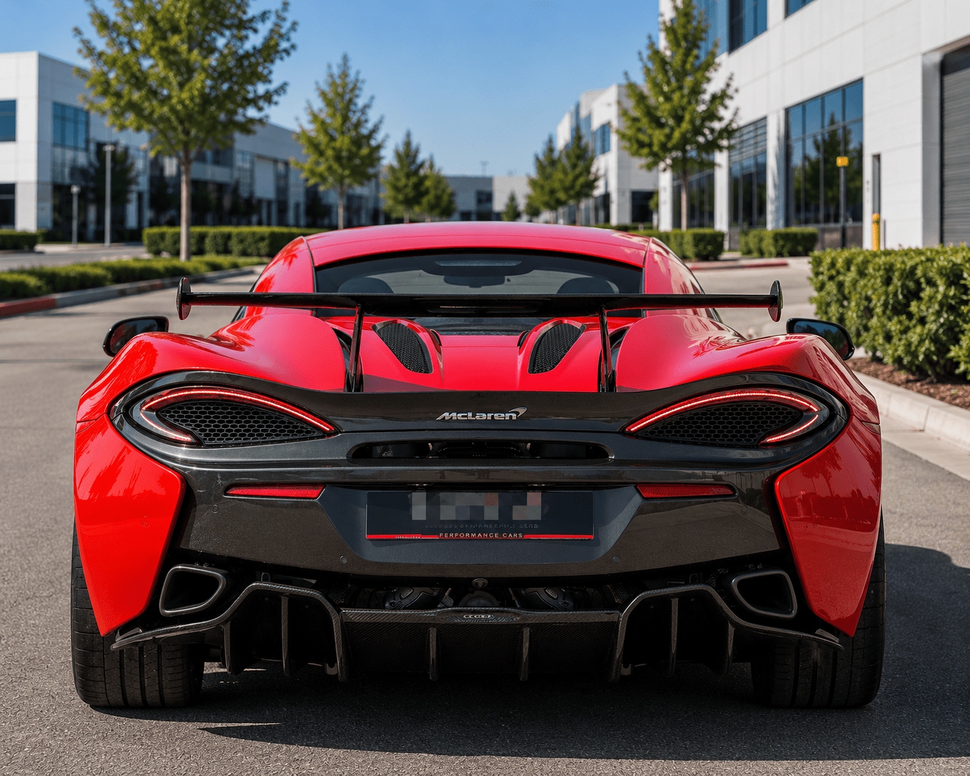 McLaren 540C/570S - MSO Style Carbon Fiber Rear Wing - Exotics Carbon Design
