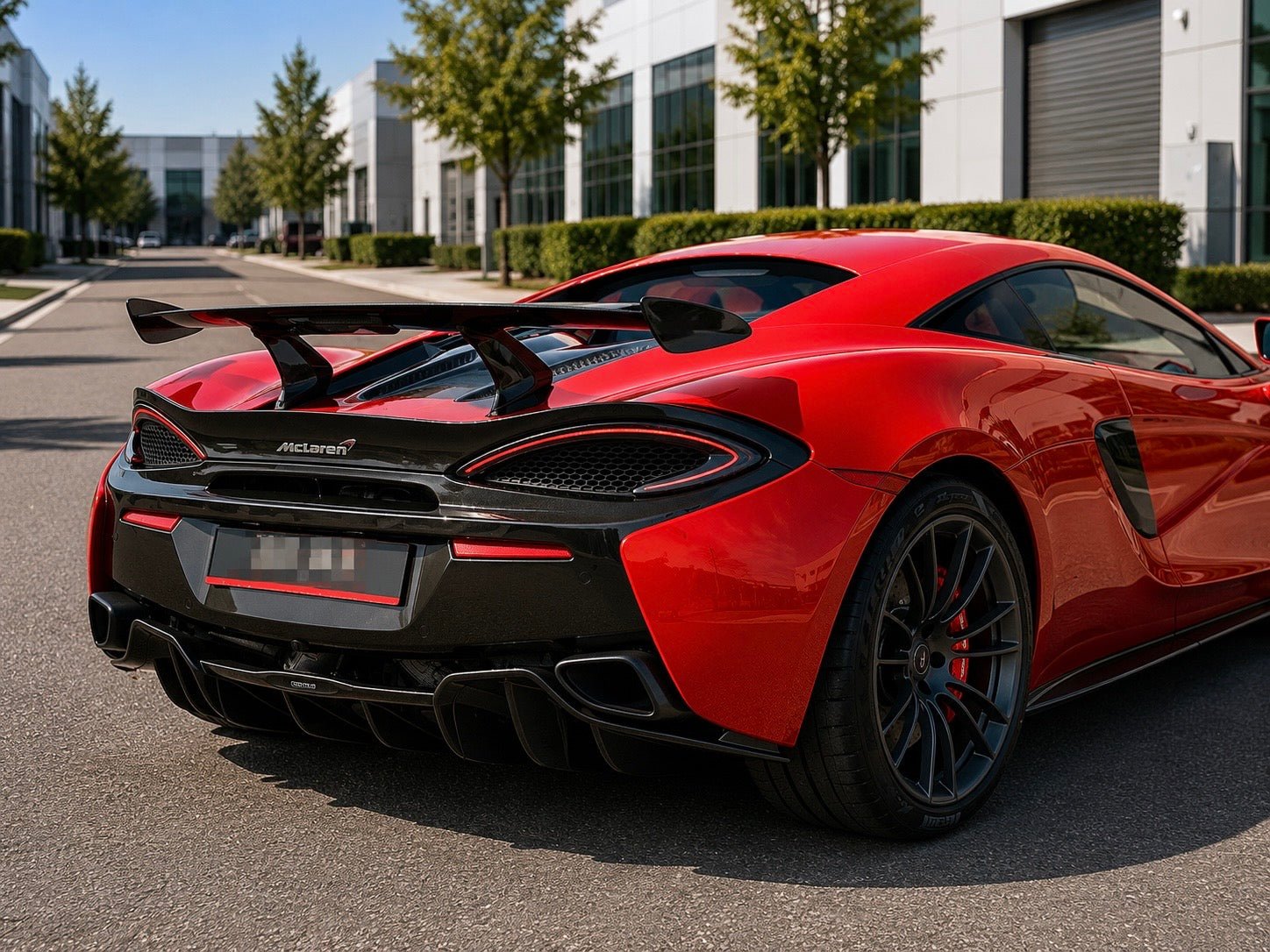 McLaren 540C/570S - MSO Style Carbon Fiber Rear Wing - Exotics Carbon Design