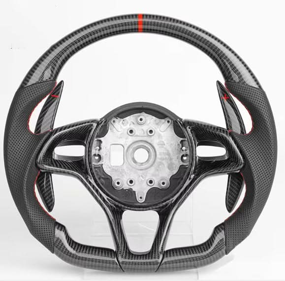 McLaren 540LT - Carbon Fiber & Leather Steering Wheel - Exotics Carbon Design