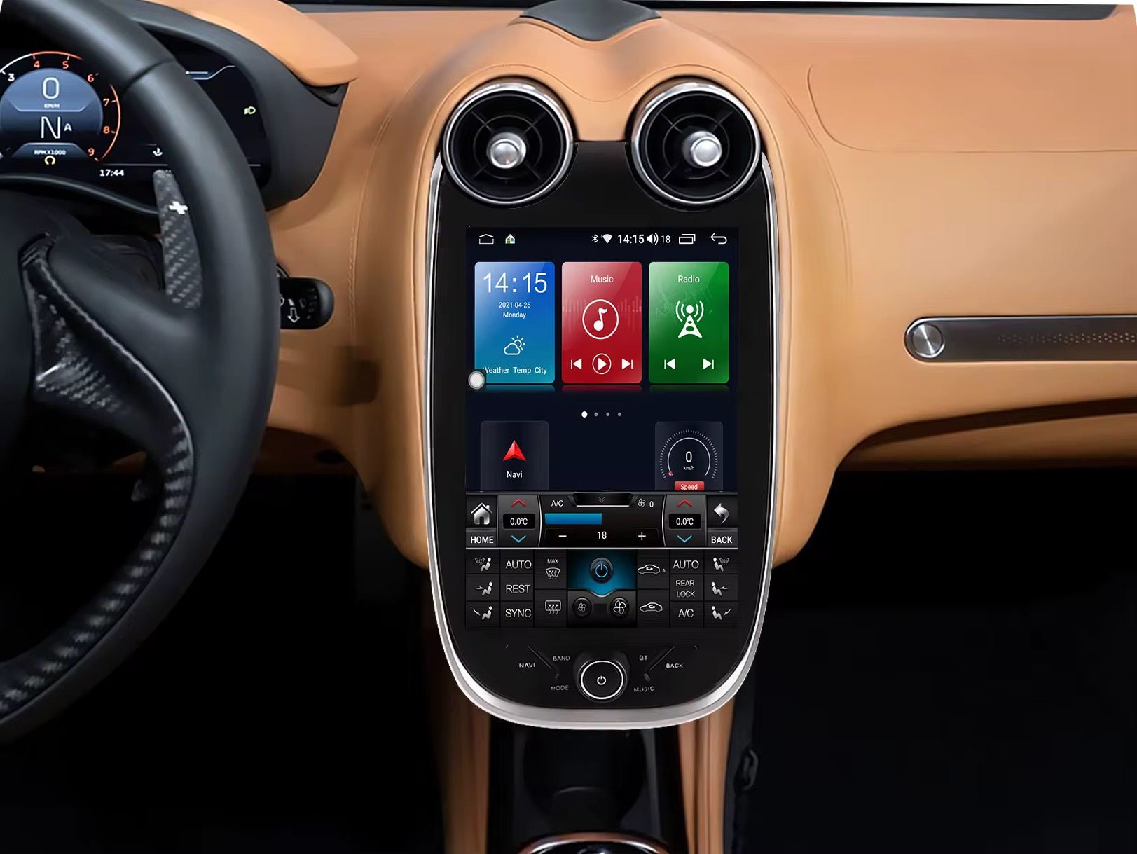 McLaren 570S / 570GT / 540C / 600LT Apple CarPlay Screen Upgrade - Exotics Carbon Design