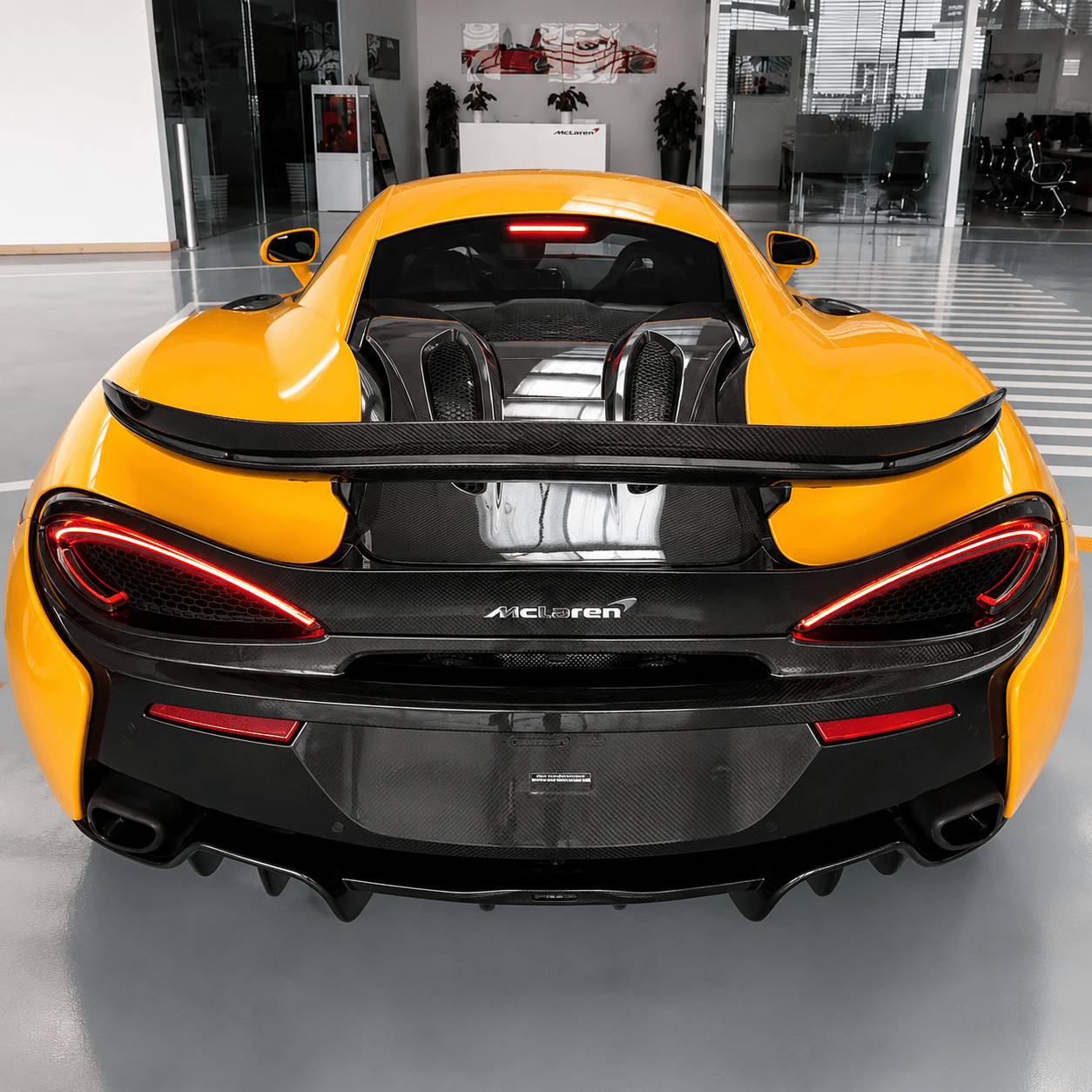 McLaren 570S - GT Style Carbon Fiber Rear Wing - Exotics Carbon Design
