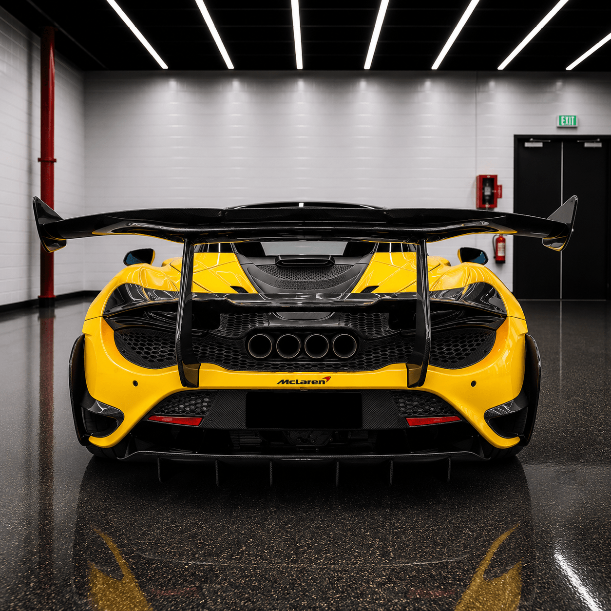 McLaren 720S / 765LT - Senna GTR Style Carbon Fiber Rear Wing - Exotics Carbon Design