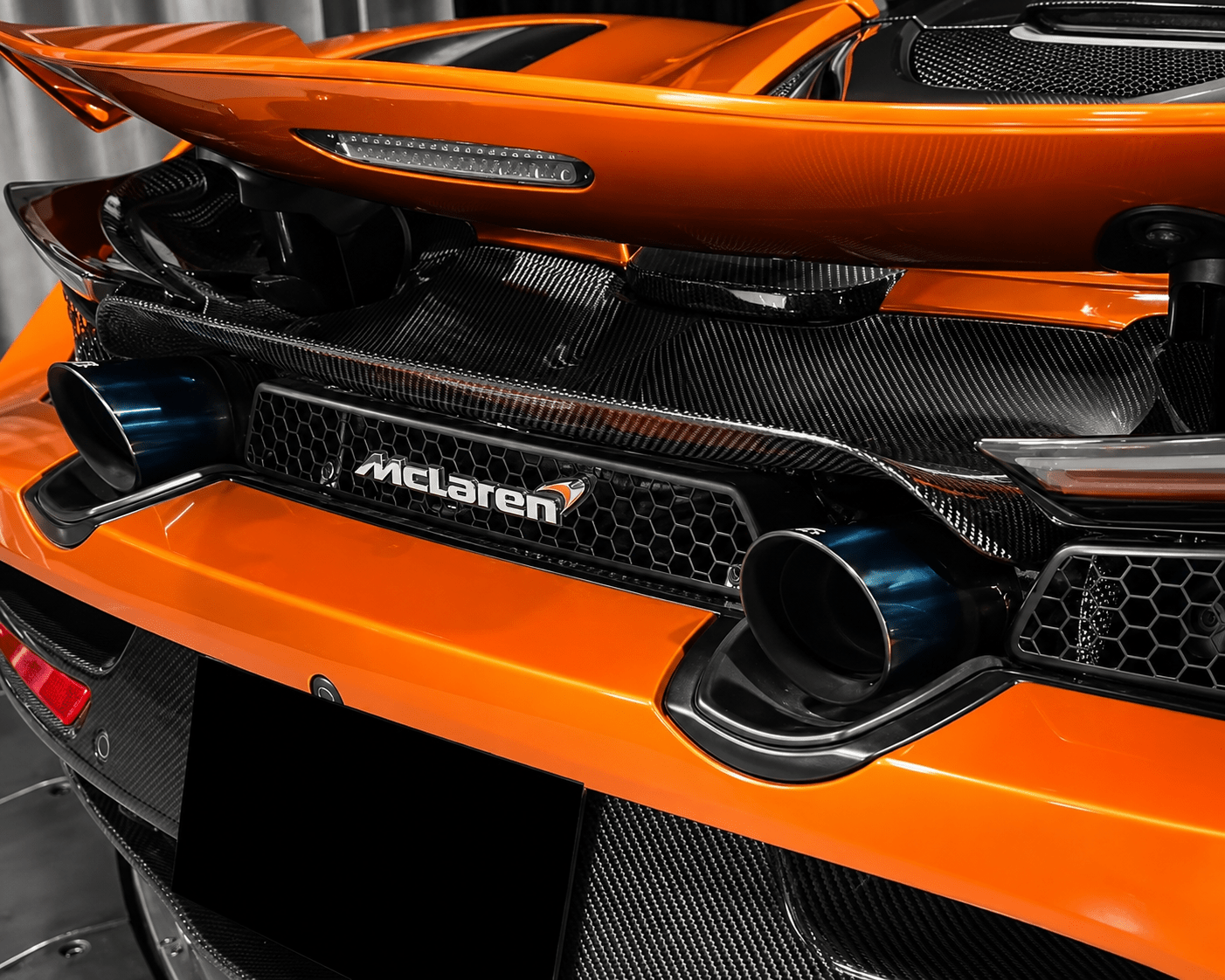 McLaren 720S – Carbon Fiber Exhaust Shield Cover - Exotics Carbon Design