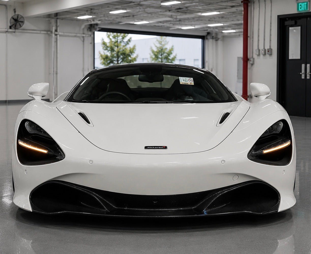 McLaren 720S – Carbon Fiber Front Diffuser Insert Trim - Exotics Carbon Design
