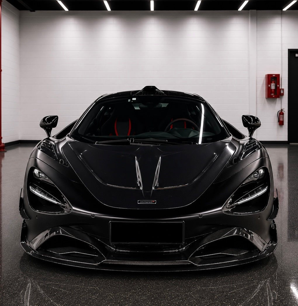 McLaren 720S GTR Style Carbon Fiber Front Lip - Exotics Carbon Design