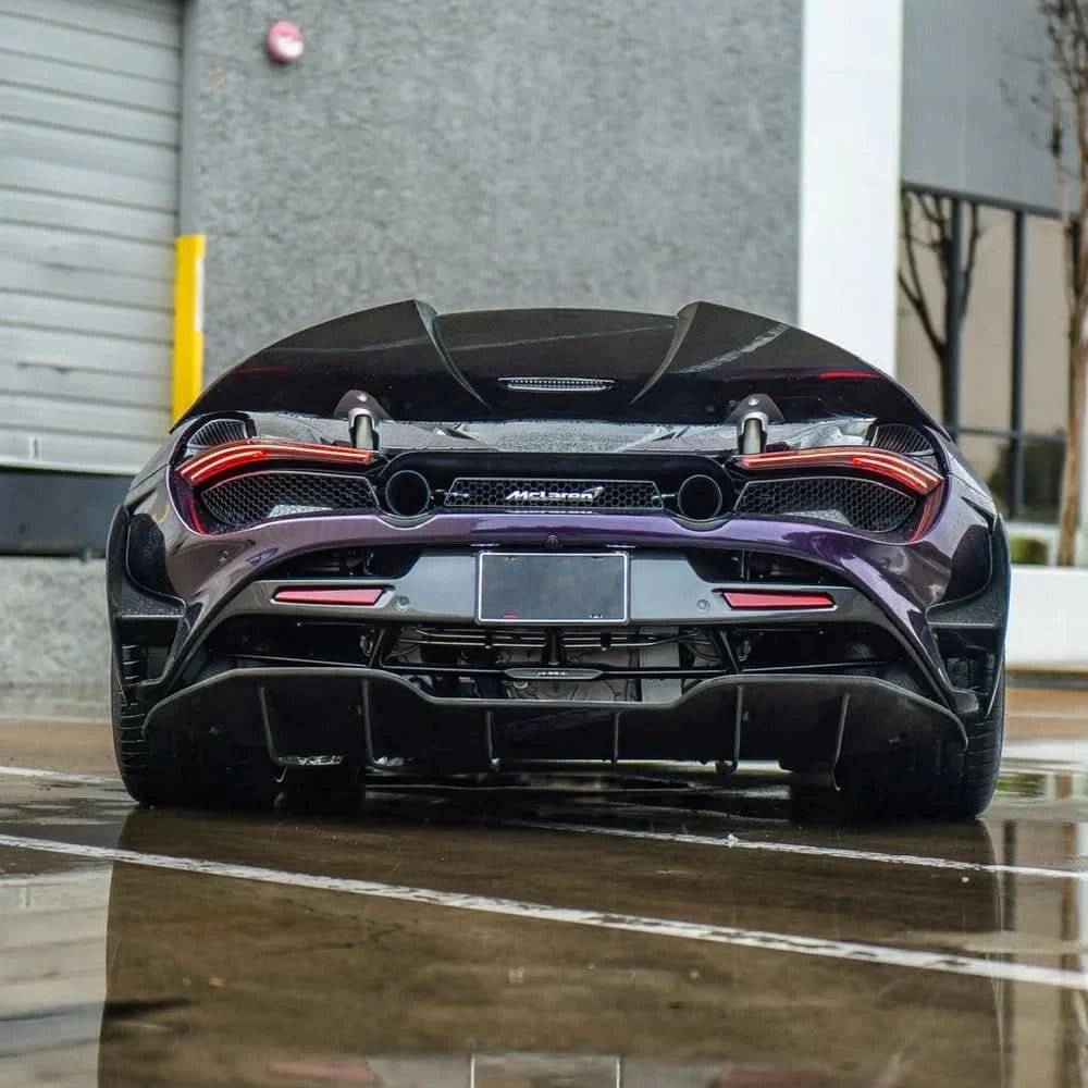 720s Rear McLaren 720S - P1 Style Carbon Fiber Rear Wing | Exotics Carbon Design