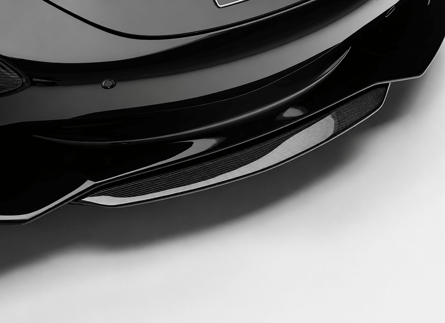 McLaren 720S V-Style Carbon Fiber Front Bumper Splitter - Exotics Carbon Design