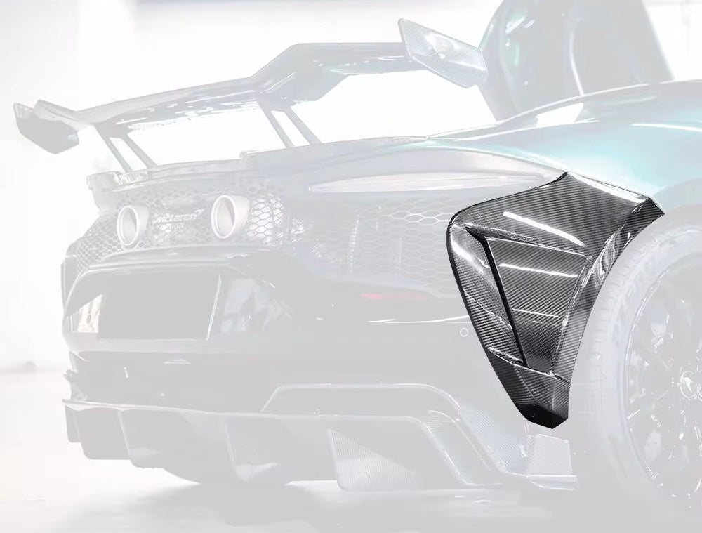 McLaren Artura Carbon Fiber Rear Fender Inlets - Exotics Carbon Design