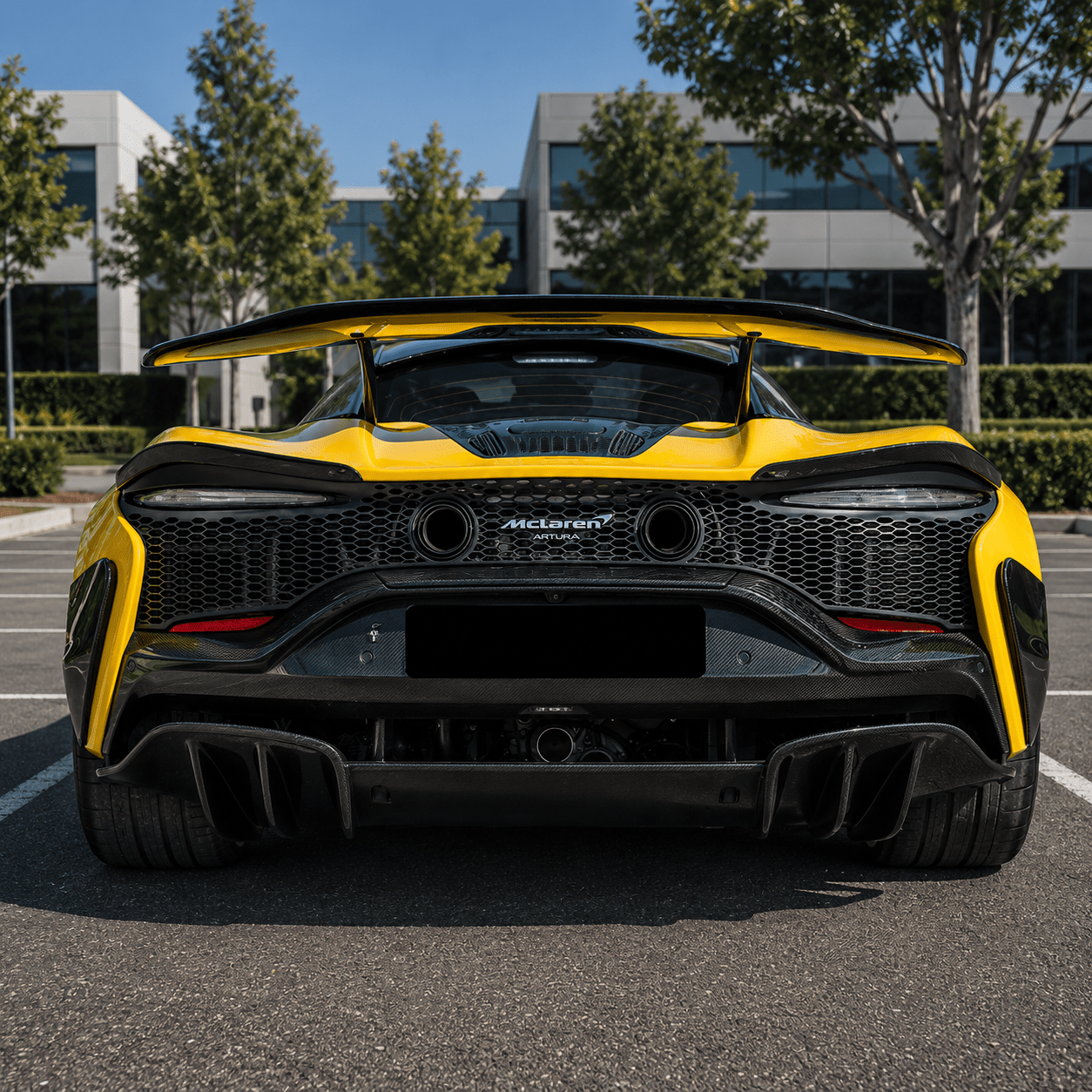 McLaren Artura IMP Style Carbon Fiber Rear Wing - Exotics Carbon Design