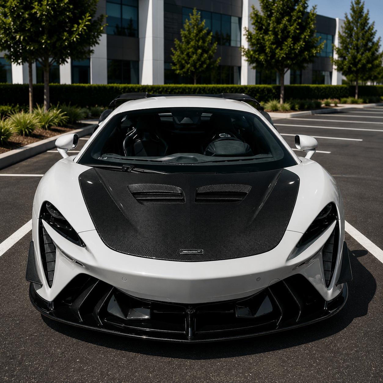McLaren Artura MSY Style Carbon Fiber Vented Hood - Exotics Carbon Design