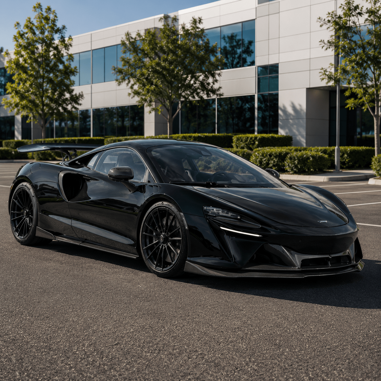 McLaren Artura N Style Carbon Fiber Front Lip - Exotics Carbon Design