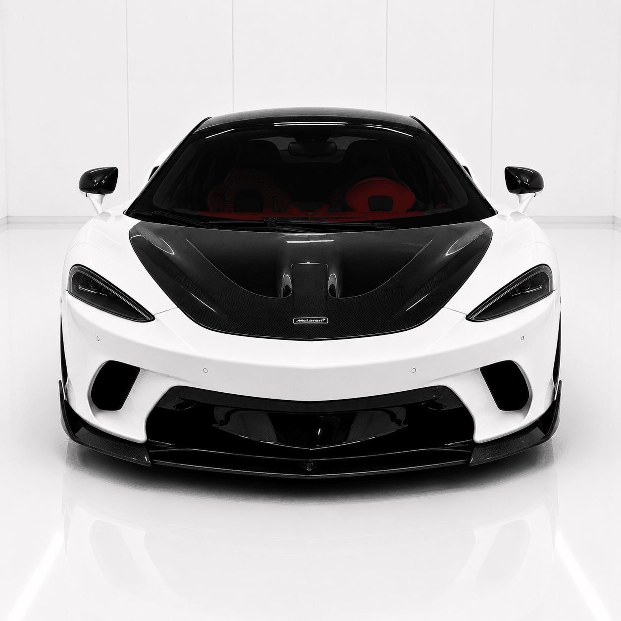 McLaren GT Carbon Fiber 3-Piece Front Lip - Exotics Carbon Design