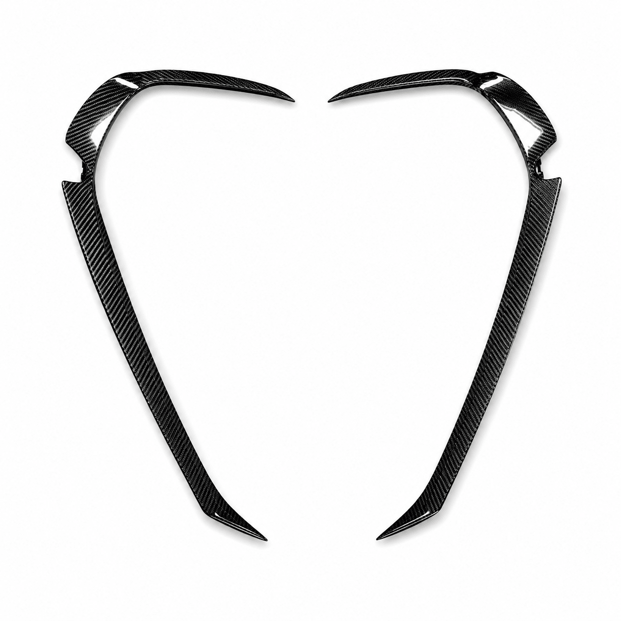 McLaren GT Carbon Fiber Air Intake Blades Side Vent - Exotics Carbon Design