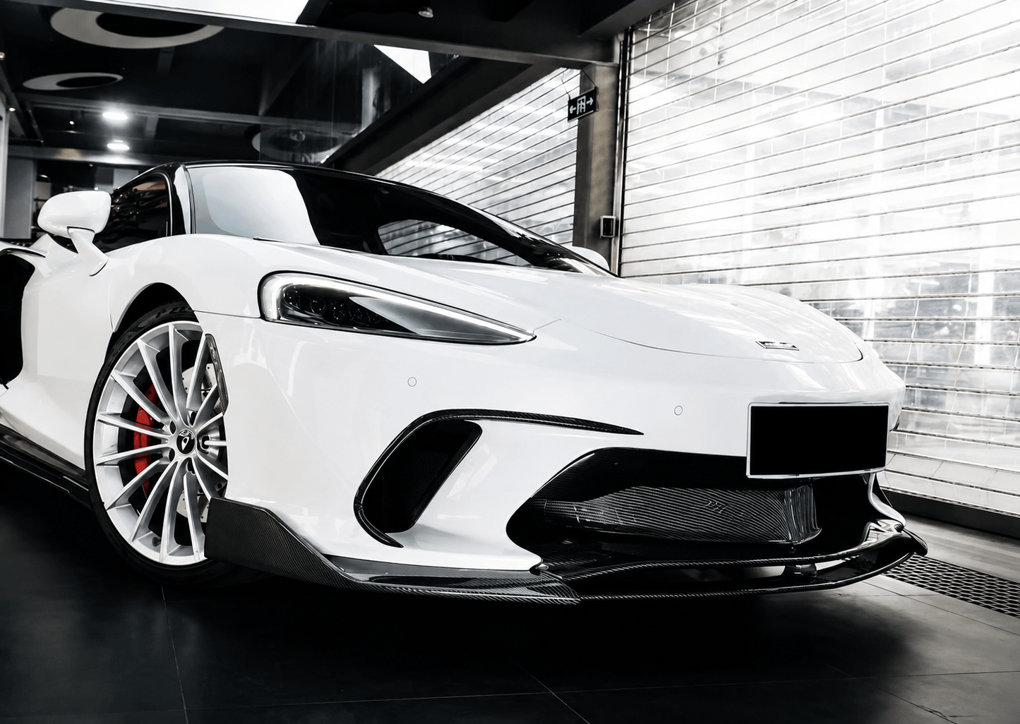 McLaren GT Carbon Fiber Front Bumper Trim - Exotics Carbon Design
