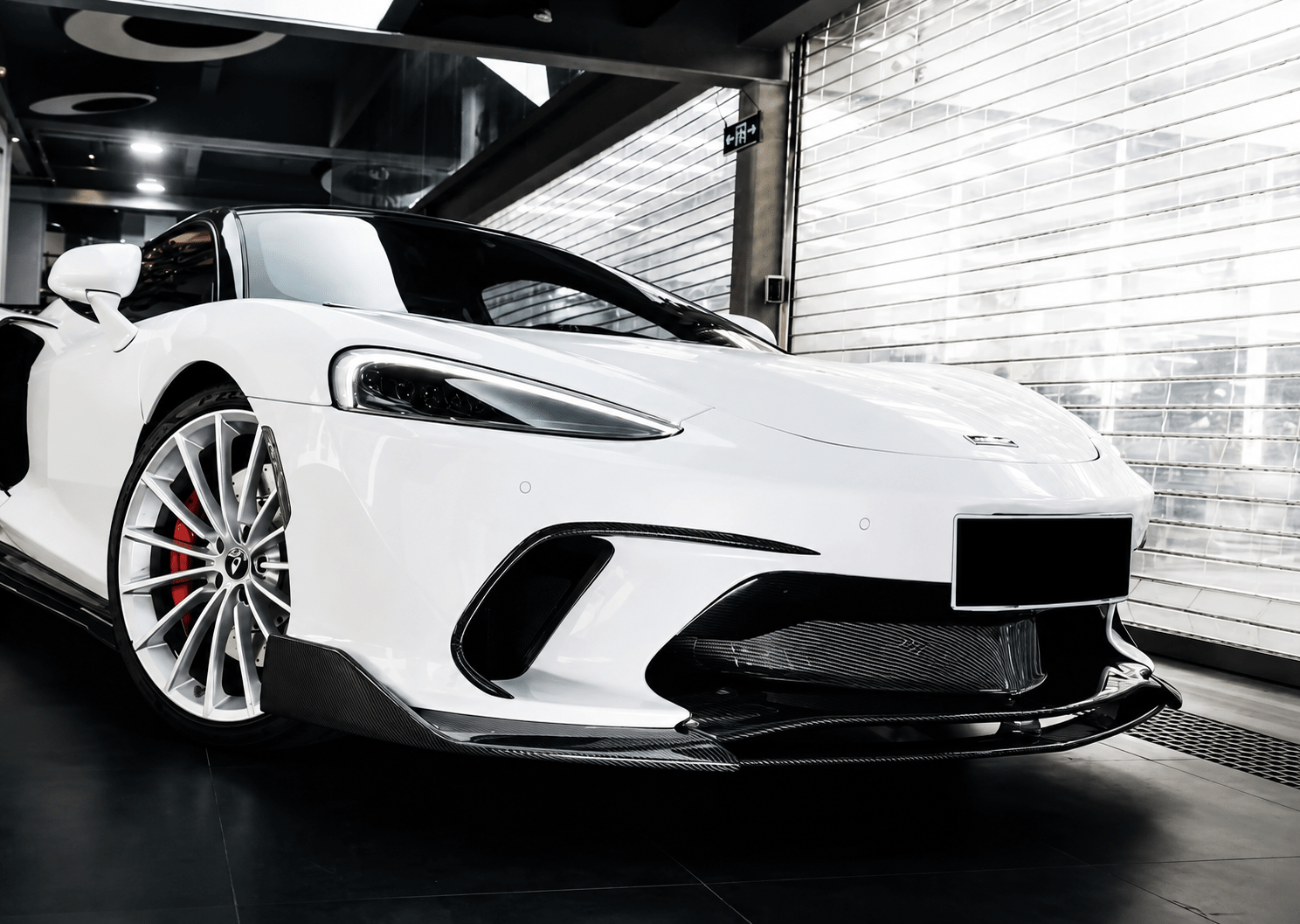 McLaren GT Carbon Fiber Front Bumper Trim - Exotics Carbon Design