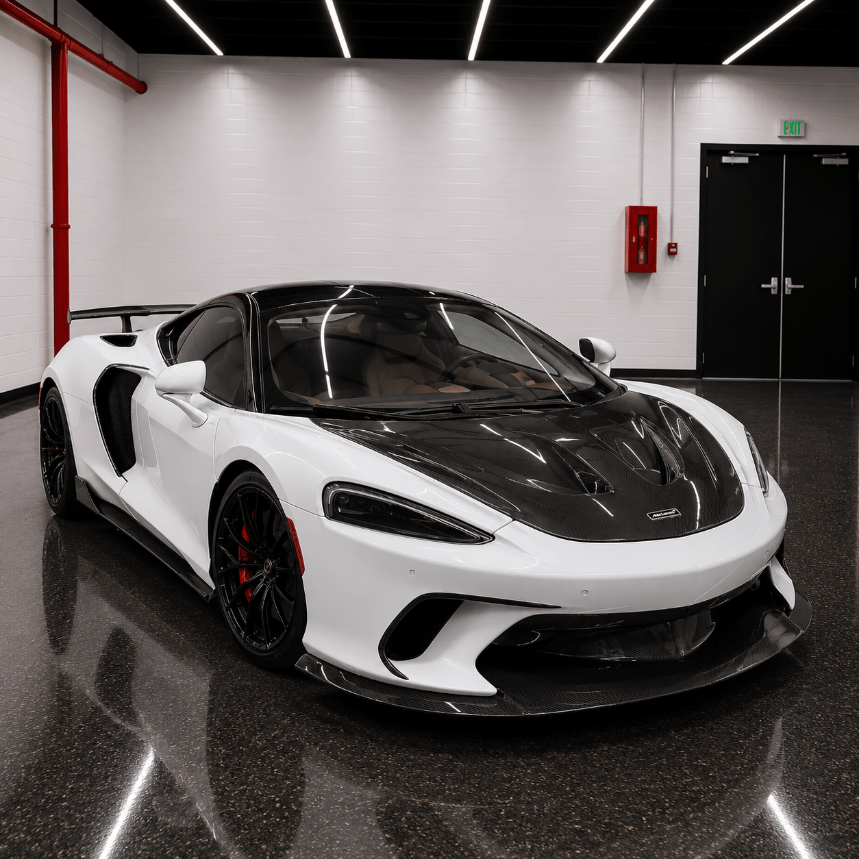 McLaren GT Carbon Fiber Front Diffuser - Exotics Carbon Design